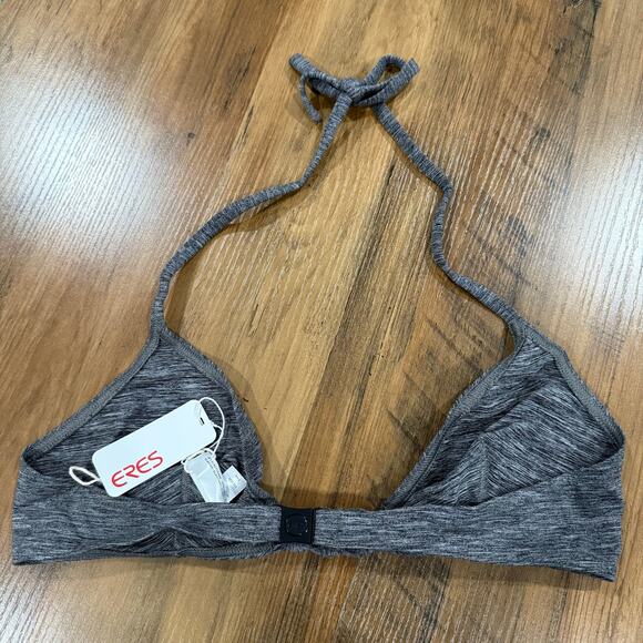Eres Manchette Twisted Front Crayon Gray Retro Bikini Top US 12 $255 - Picture 3 of 3